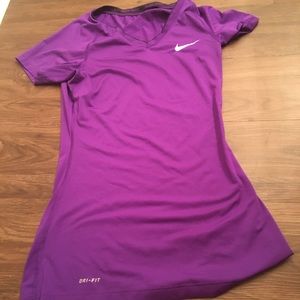 Purple Nike pro work out top.